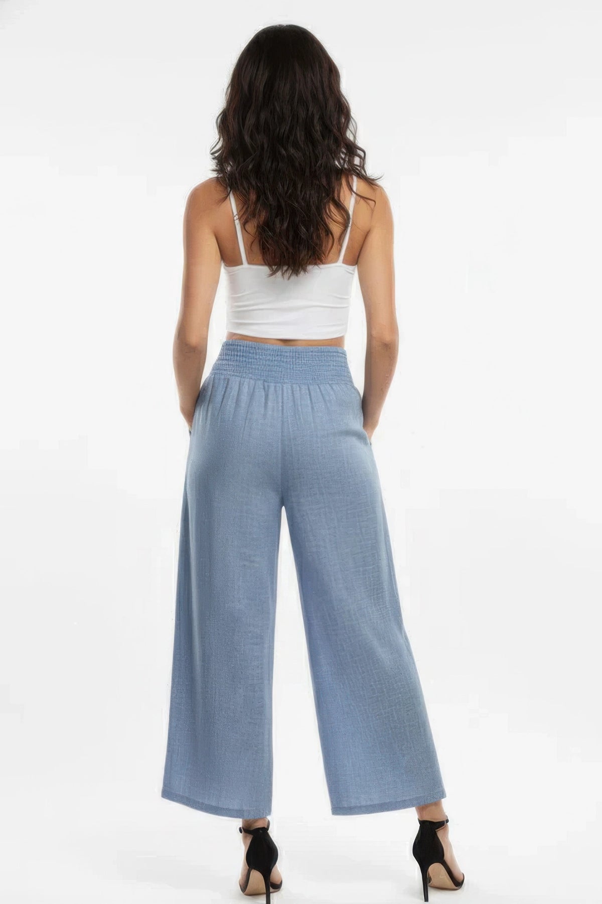 Hathor Lightweight High-waisted Wide-leg Lounge Pants — view 7