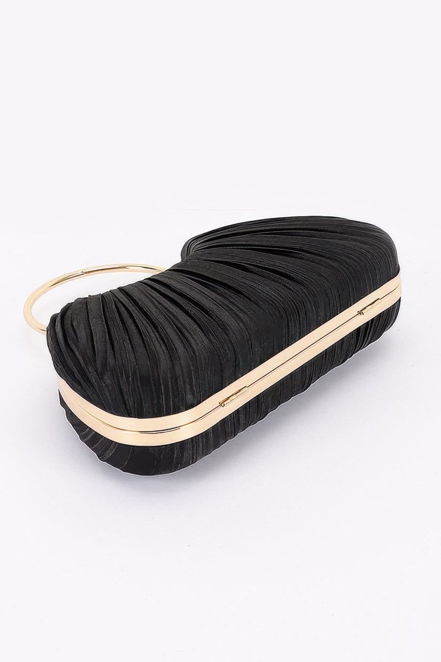 Parvati Pleated Polyester Party Clutch styled in the studio