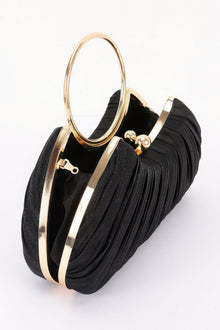 Parvati Pleated Polyester Party Clutch — thumbnail 5