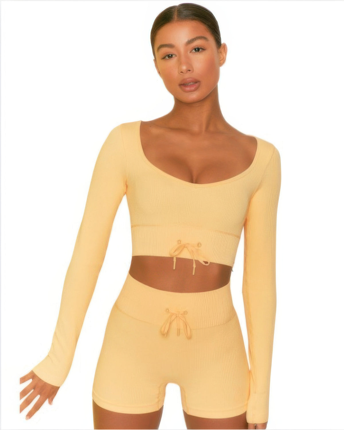 Nike Seamless Top And Short Set — view 4
