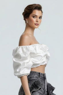 Athena Cloud Puff Off-shoulder Top — thumbnail 3