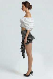 Athena Cloud Puff Off-shoulder Top — thumbnail 7