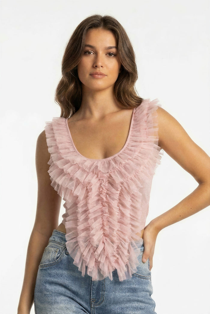 Maat Fairytale Ruffle Cascade Tank