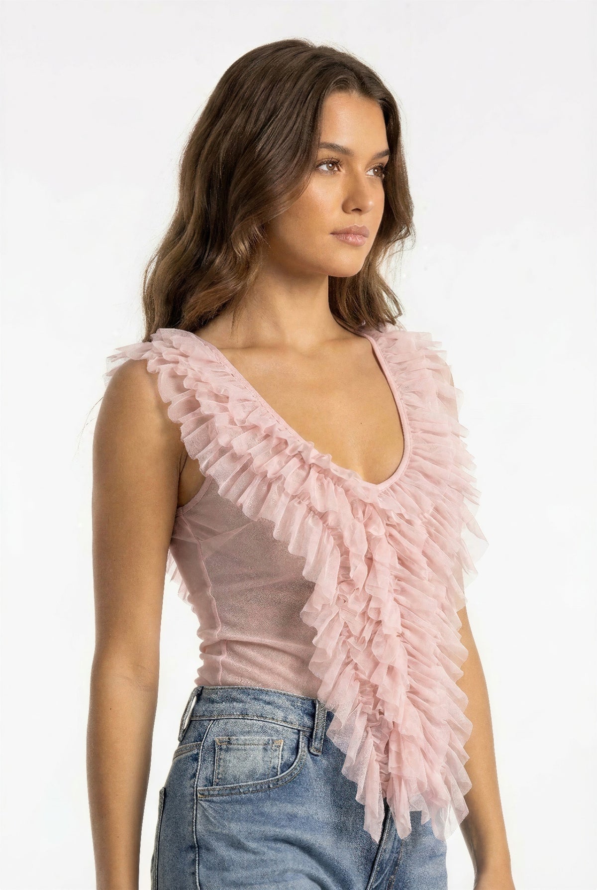 Maat Fairytale Ruffle Cascade Tank — view 2