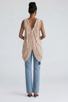 Isis Cascade Ruffle Draped Tunic Top — thumbnail 2