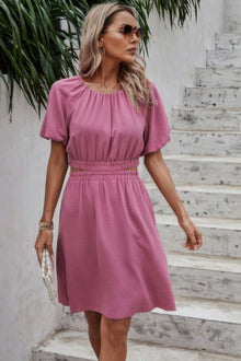 Hathor Two Pieces Solid Basic Elastic Round Neck Sets — thumbnail 2