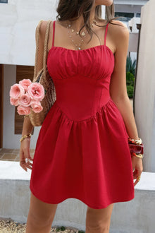 Eos Sleeveless Lace Trim Corset Mini Dress — thumbnail 8