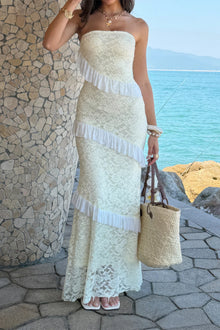 Juno Solid Off Shoulder Bodycon Lace Maxi Dress — thumbnail 16
