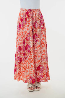 Olwen High Waisted Floral Woven Skirt — thumbnail 4