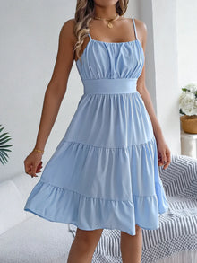 Aphrodite Smocked Back Tiered Cami Dress — thumbnail 10