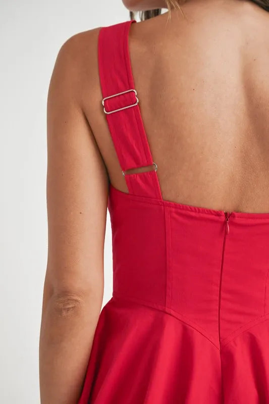 Maat Poplin Square Neckline Bubble Mini Dress — view 10