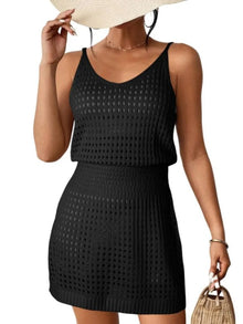 Morrigan Openwork V-Neck Sleeveless Cover Up Dress — thumbnail 8