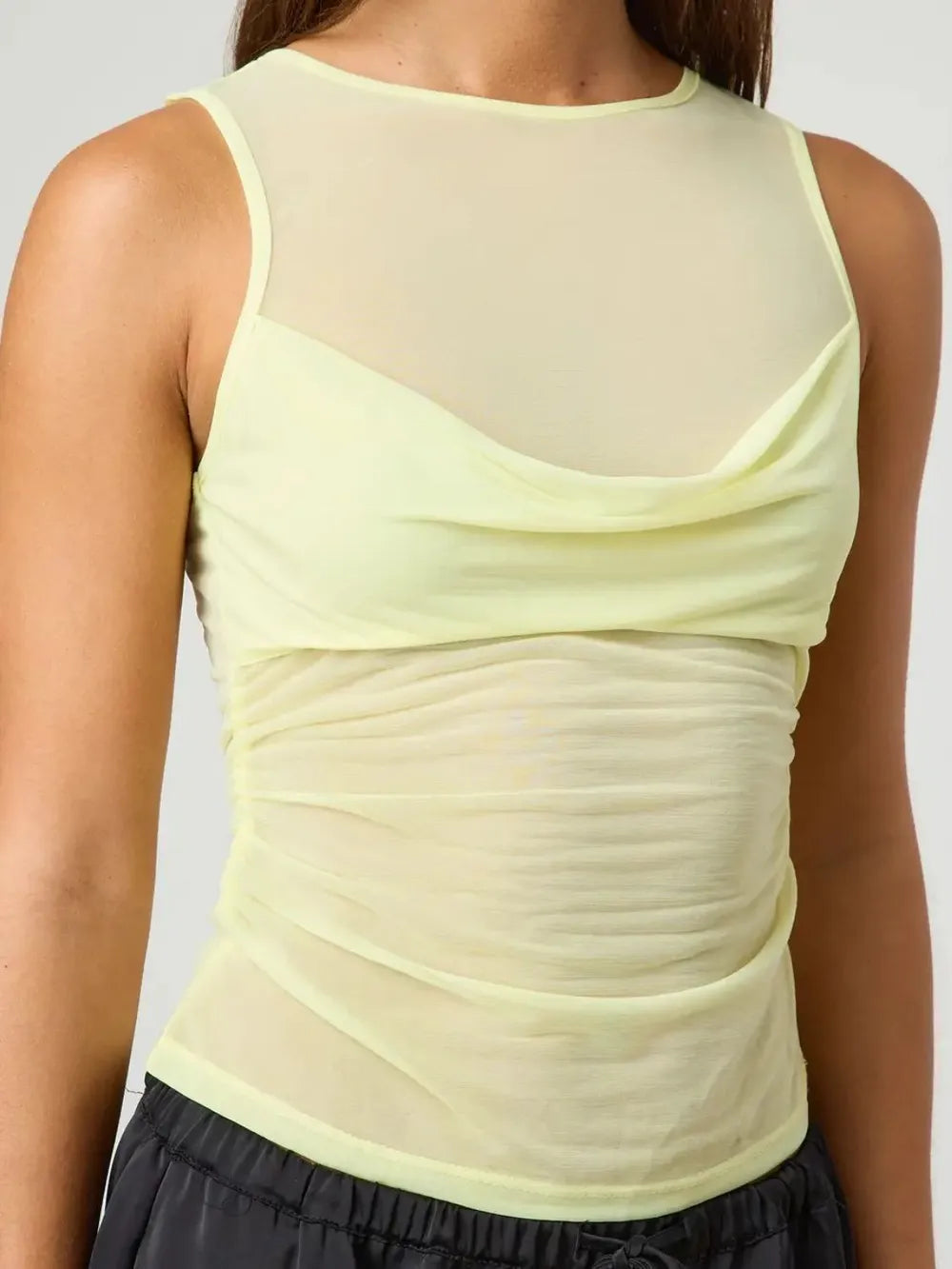 Hecate Ruched Round Neck Tank — view 8