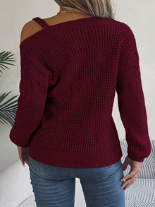 Parvati Asymmetrical Neck Long Sleeve Sweater — thumbnail 31
