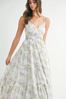 Persephone Floral Print Tiered Cami Maxi Dress — thumbnail 6