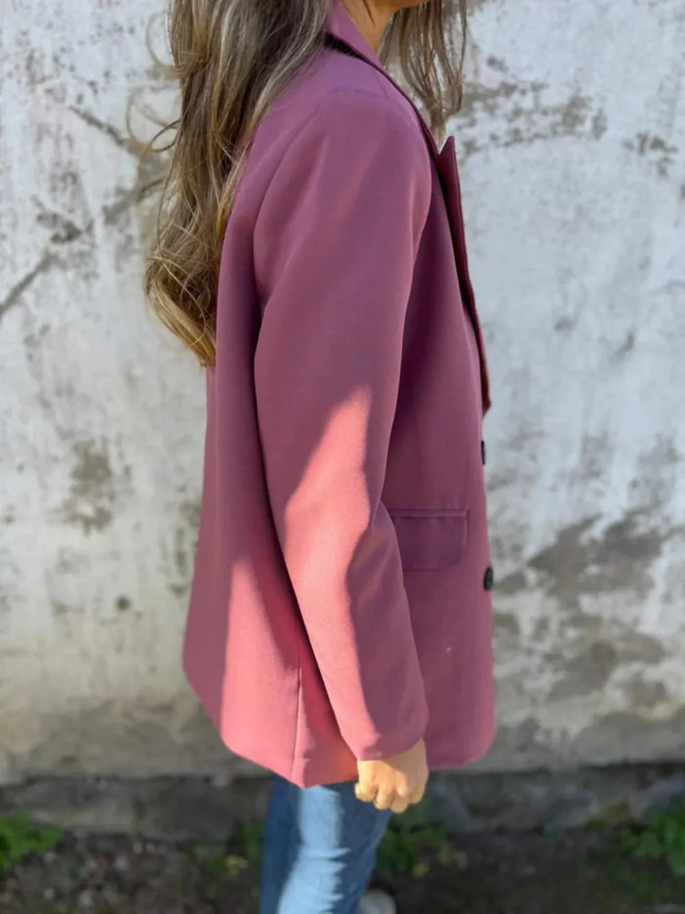 Athena Collared Neck Long Sleeve Blazer — view 11