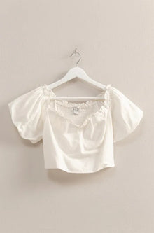 Persephone Puff Sleeve Sweetheart Neck Top — thumbnail 2