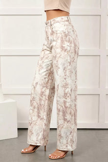 Artemis Woodland Camo Tummy Control Denim Wide Leg Jeans — thumbnail 3