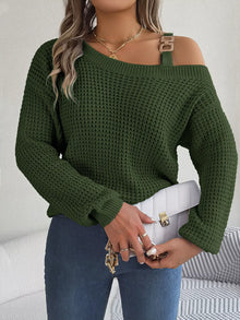 Parvati Asymmetrical Neck Long Sleeve Sweater — thumbnail 8