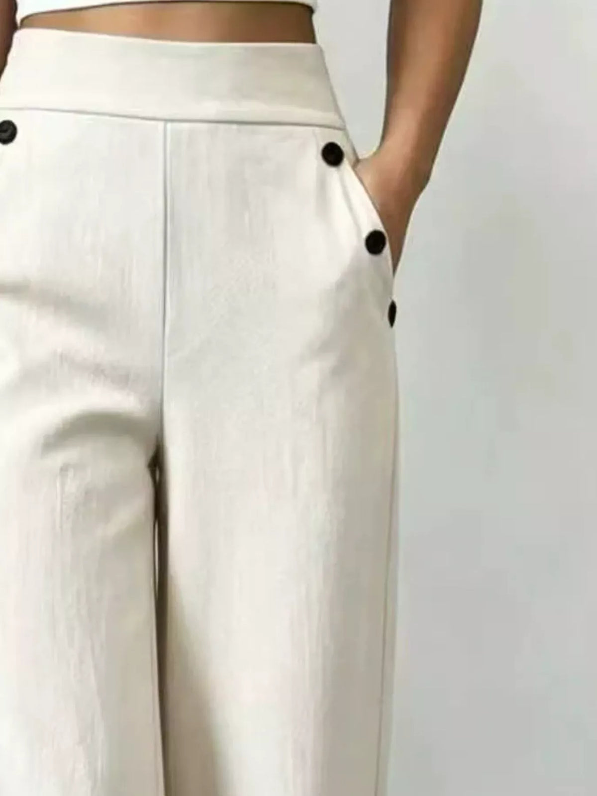 Aurora High-Waisted Wide-Leg Pants — view 14