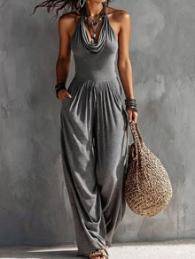 Hera Halter Neck Wide-Leg Jumpsuit — thumbnail 1
