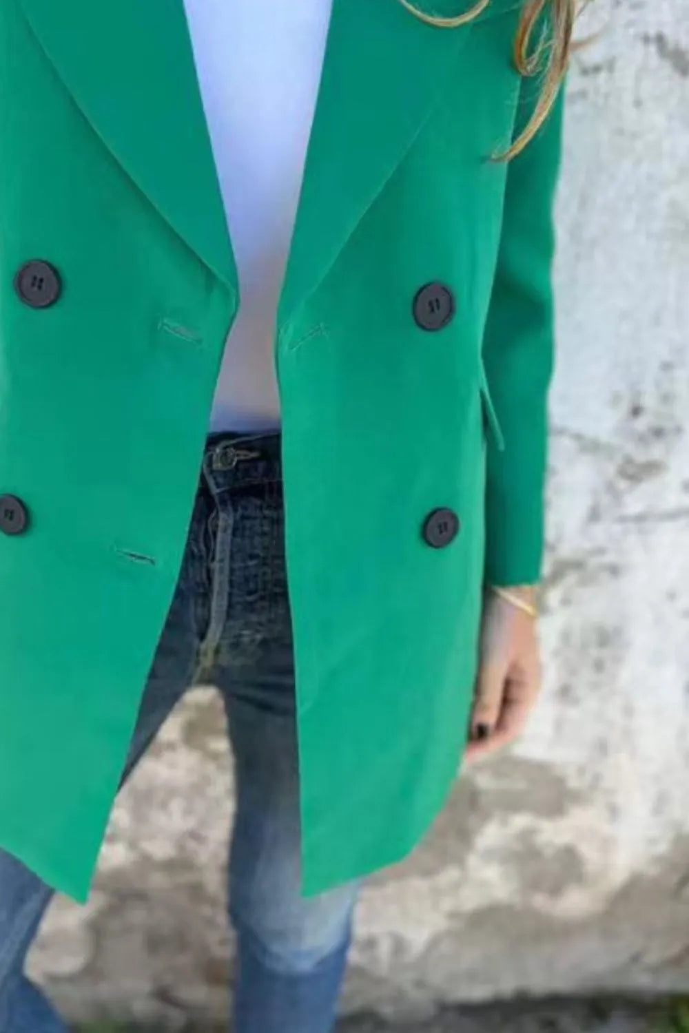Athena Collared Neck Long Sleeve Blazer — view 9