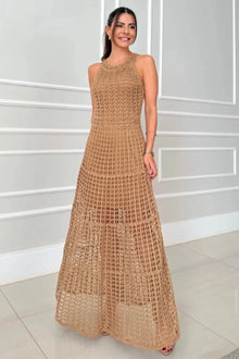 Gaia Hollowed-Out Sleeveless Maxi Dress — thumbnail 4