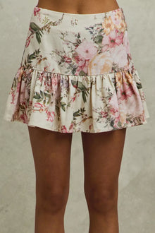 Olwen Floral Print Fit and Flare Mini Skirt — thumbnail 5