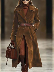 Gaia Lapel Collar Longline Outerwear — thumbnail 1