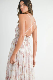 Parvati Floral Print Tiered Cami Maxi Dress — thumbnail 7