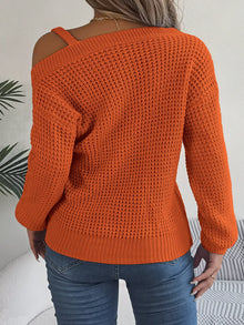 Parvati Asymmetrical Neck Long Sleeve Sweater — thumbnail 14