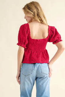 Ishtar Lovely Textured and Smocked Top — thumbnail 3