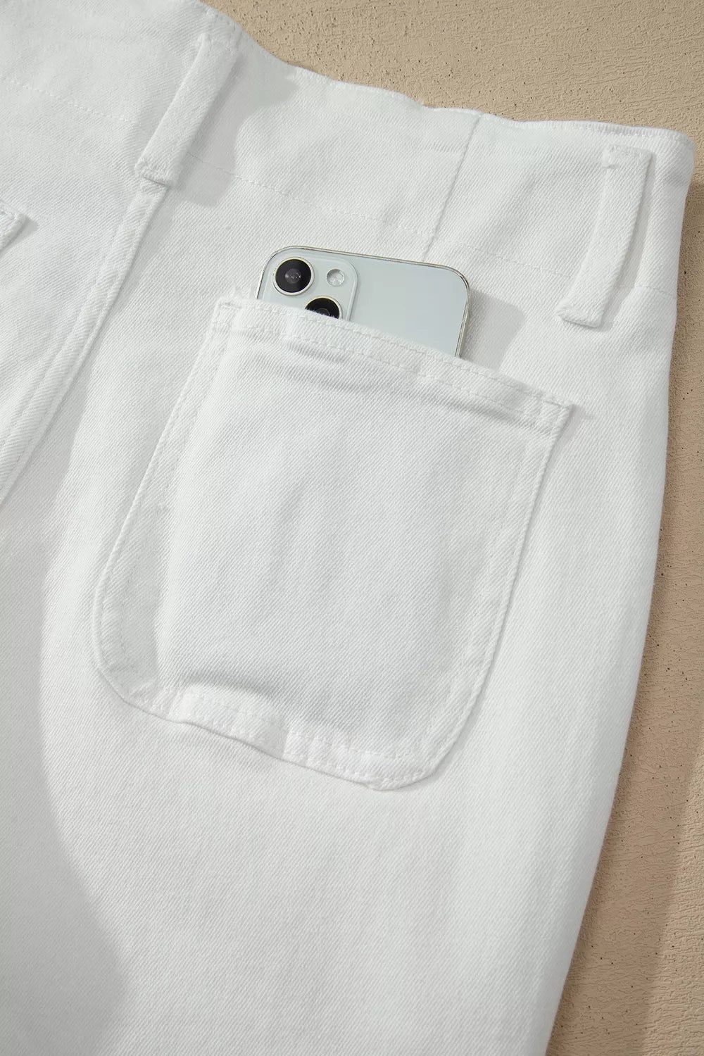 Maat 2-Button High Waist Wide Leg Jeans — view 11