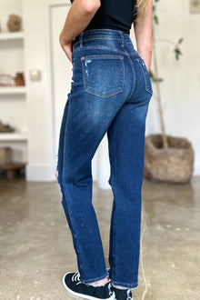 Artemis High Waist Rigid Magic Heavy Destroy Straight Jeans — thumbnail 11
