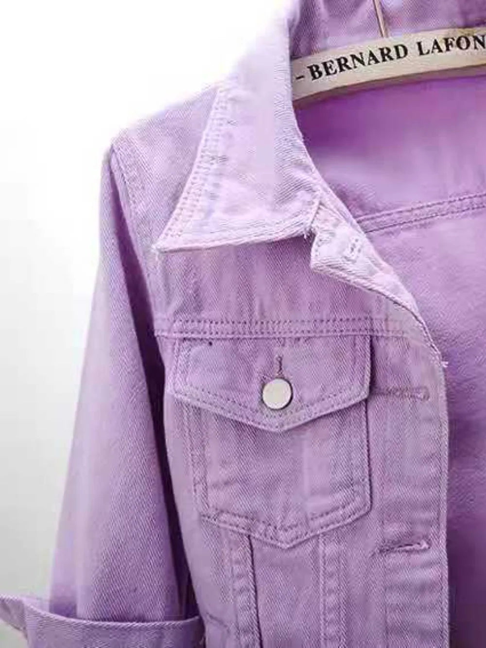 Oshun Cropped Denim Jacket — view 7