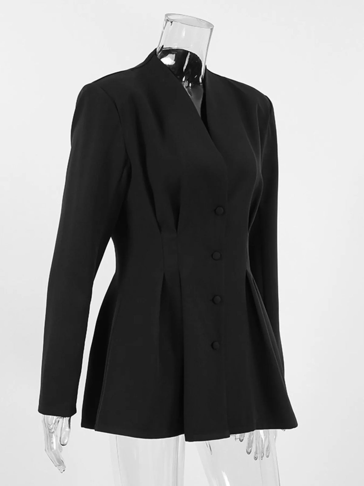 Bastet Fitted Button-Down Jacket — view 6