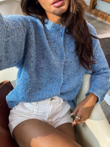 Vesta Textured Knit Button-Up Cardigan — thumbnail 2