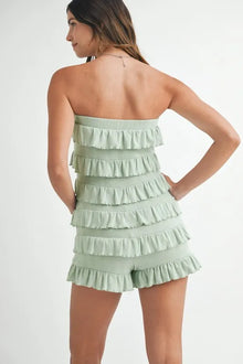 Gaia Ruffled Tube Romper — thumbnail 5