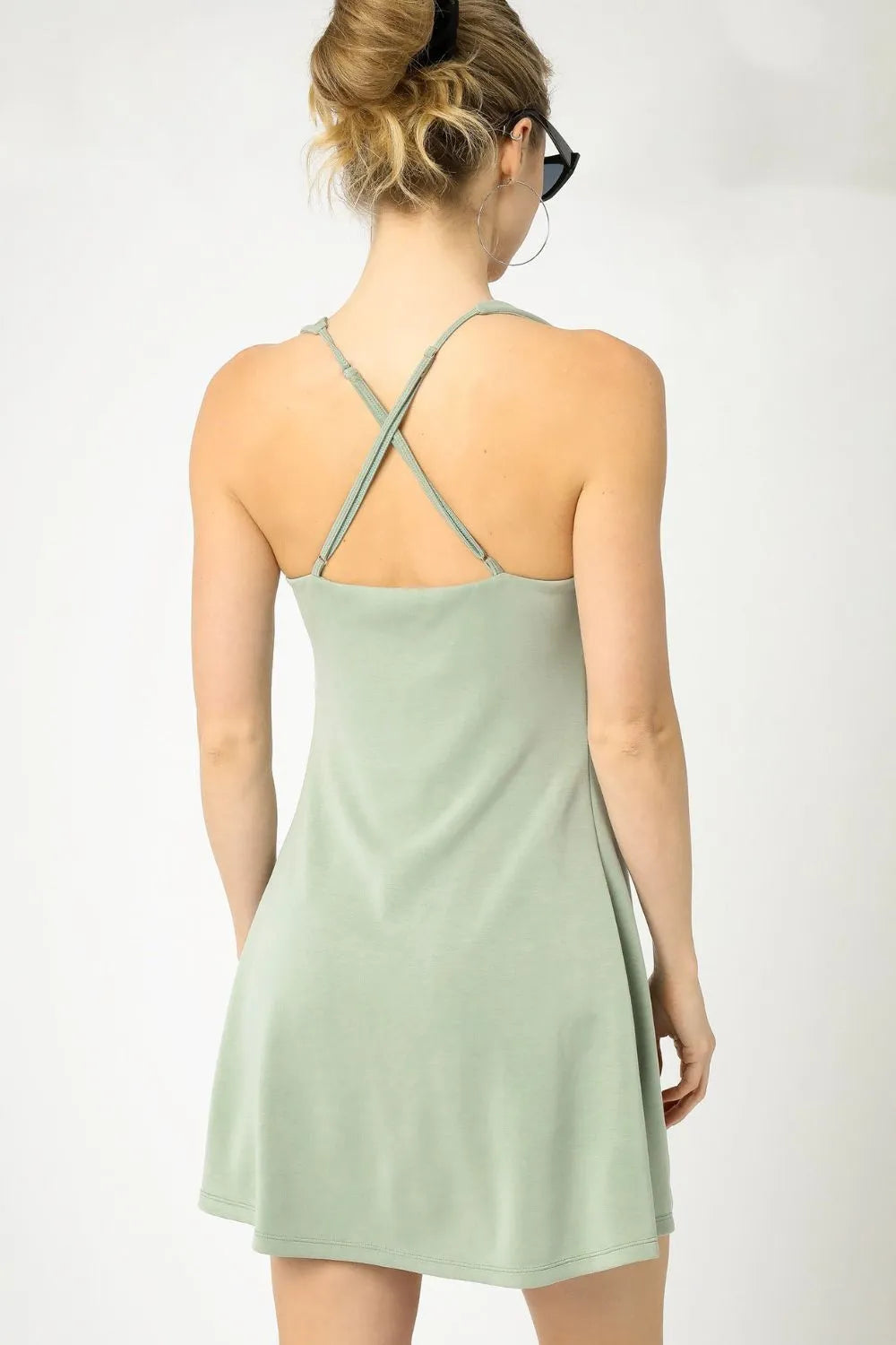Nike Umgee Crisscross Square Neck Active Dress — view 2