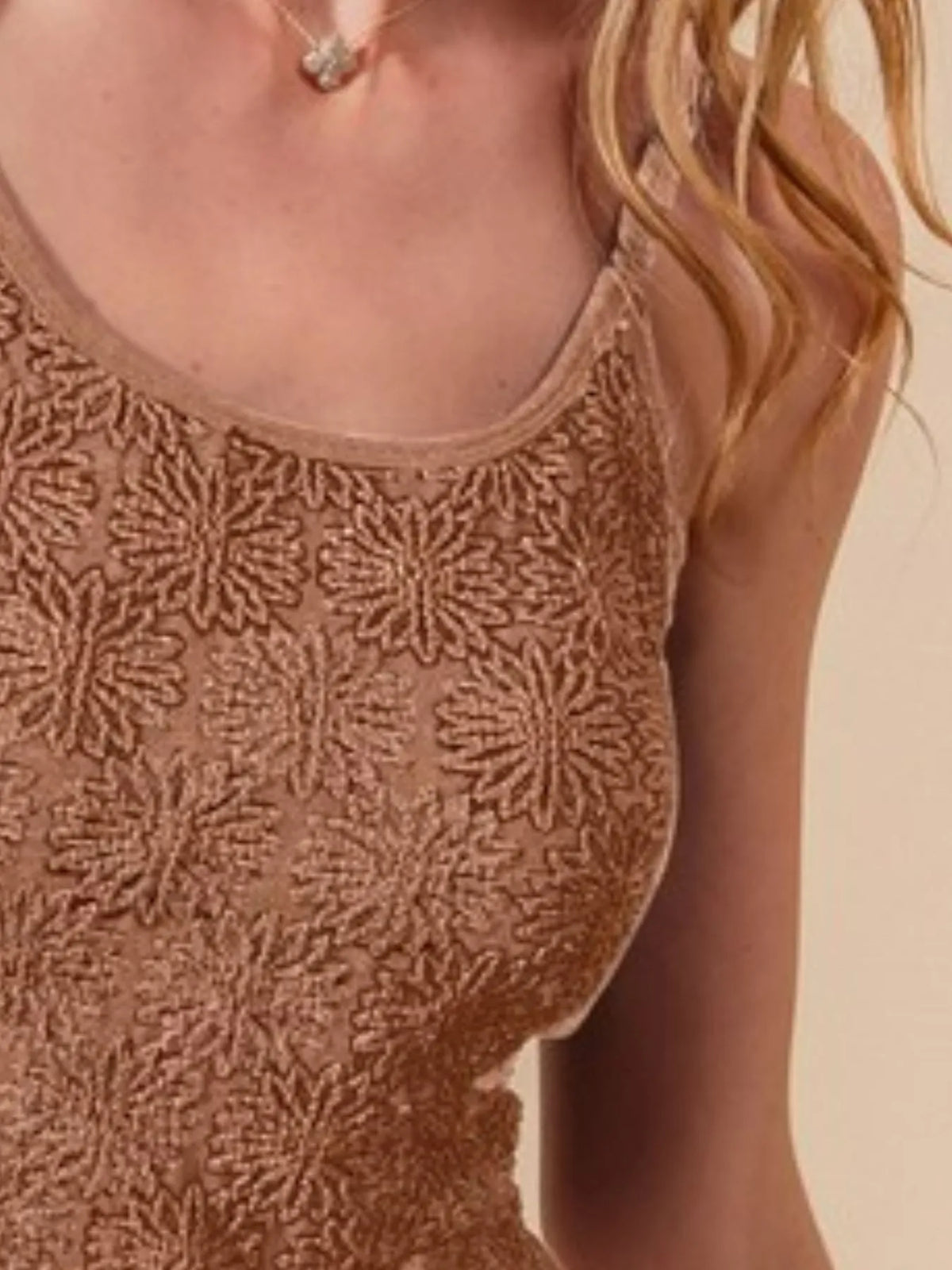 Demeter Two Tone Floral Seamless Tank Top — view 3