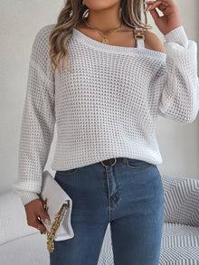 Parvati Asymmetrical Neck Long Sleeve Sweater — thumbnail 22
