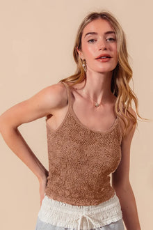 Demeter Two Tone Floral Seamless Tank Top — thumbnail 2