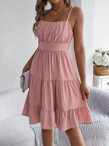 Aphrodite Smocked Back Tiered Cami Dress — thumbnail 4