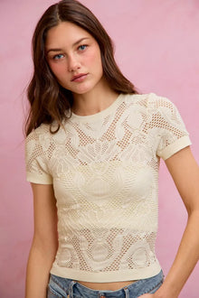 Nike Floral Perforated Seamless Active Short Sleeve Top — thumbnail 8