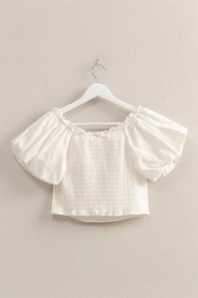 Persephone Puff Sleeve Sweetheart Neck Top — thumbnail 3