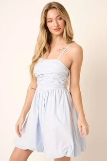 Rhiannon Ruched Detail Bubble Hem Mini Dress — thumbnail 5