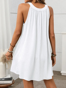 Ishtar Textured Grecian Neck Mini Dress — thumbnail 28
