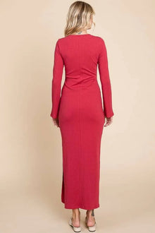 Juno Round Neck Bodycon Bell Maxi Dress — thumbnail 2