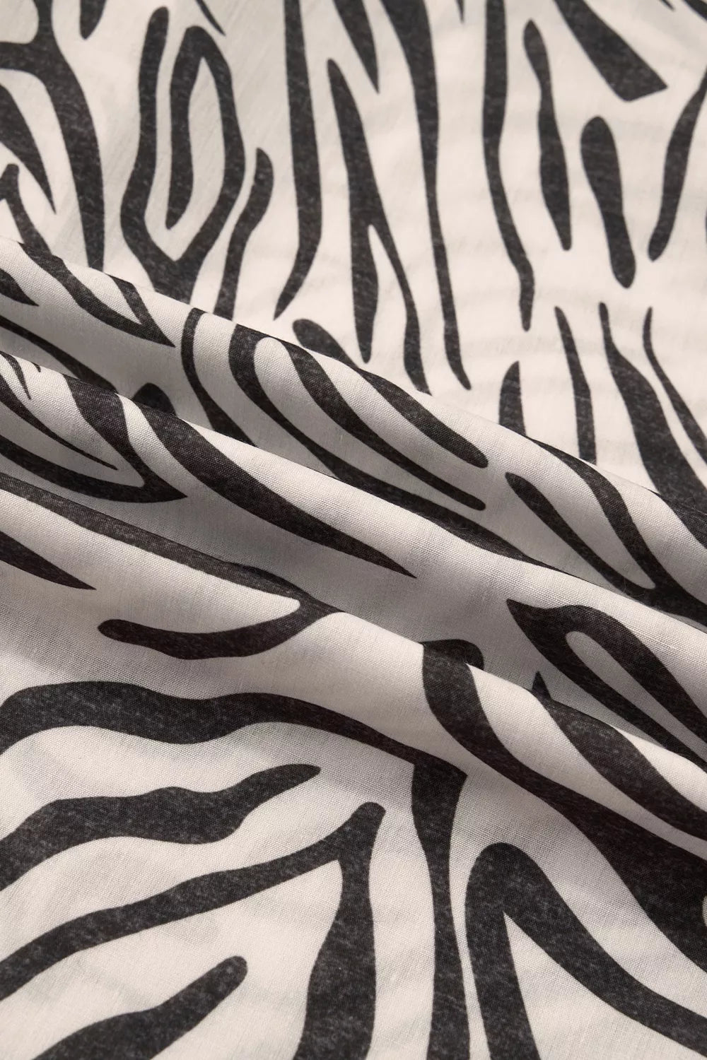 Iris Multicolour Western Print Zebra Pattern Elastic Waist Pocket Pants — view 15