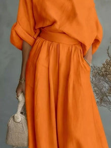 Maat One Shoulder Top and Wide Leg Pants Set — thumbnail 12